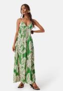 ONLY Onlalma life poly chole long dress Green/Patterned S