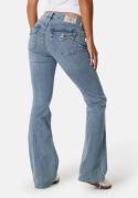 True Religion Becca Mid Rise Bootcut Flap Peak Spot 30