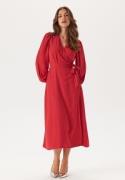 BUBBLEROOM Wrap Dress Dark red 42