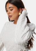 BUBBLEROOM Structure Puff Sleeve Top White XS