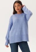 Pieces Pcnancy Ls Loose O-neck Knit Hydrangea M