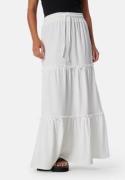 BUBBLEROOM Flounce Maxi Skirt Offwhite M