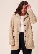 Happy Holly High Neck Bouclé Jacket Nougat 48/50