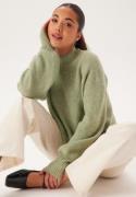 BUBBLEROOM Turtleneck Knitted Sweater Dusty green S