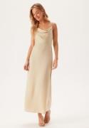 Bubbleroom Occasion Waterfall Satin Ankle dress Cream 36