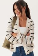 Happy Holly Knitted Cardigan Cream/Black 44/46