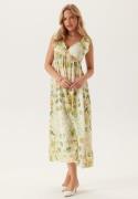 VERO MODA Vmjosie Sl Ankle Frill Dress Cloud Dancer Aop:mea XS