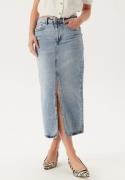 VILA Vijaf Hw Midi Denim Skirt-noos Light Blue Denim Detail:wash L 44