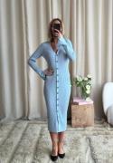 BUBBLEROOM Knitted Cardigan Dress Light blue XL