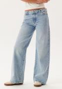 Pieces Pcselma Lw Wide Jeans Lb Light Blue Denim 25/32