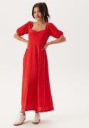 Happy Holly Broderie Anglaise Dress Red 40/42