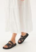 Steve Madden Missile-s Sandal Blackw/ STUDS 38