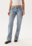 True Religion Sarah Low Rise Straight Light Wash 23