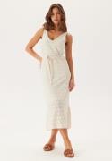 VILA Viamalina V-neck S/L MIDI DRES Birch L