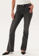 ONLY Onlwauw Mw Ank Sparkle Flared  Washed Black M/32