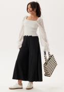 Happy Holly Ankle Soft Wide Leg Pants  Black 36/38