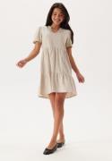 ONLY Onltiri-Caro V-Nec Lin Dress Pumice Stone M