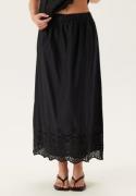 ONLY Onllou Life Emb Long Skirt Black S