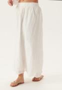 ONLY Onllou Life Emb Long Skirt Bright White S