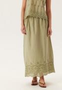 ONLY Onllou Life Emb Long Skirt Elm L