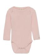 Body Ls Bodies Long-sleeved Pink Smallstuff