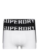 Trunk Dual Logo Double Pack Boxershorts White Superdry