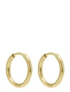 Sienna Plain 12 Mm Accessories Jewellery Earrings Hoops Gold By Jolima