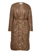 Reece Quilted Coat Foret Jakke Brown Dante6