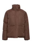 Alexis Short Puffer Jacket 1 Foret Jakke Brown Minus