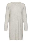 Onlcarol L/S Dress Knt Kort Kjole Grey ONLY