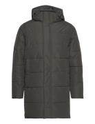 Onscarl Long Quilted Coat Otw Foret Jakke Grey ONLY & SONS