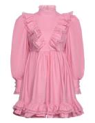 Louisa Kort Kjole Pink Custommade