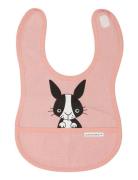 Bib White Leo Baby & Maternity Care & Hygiene Dry Bibs Pink Geggamoja