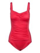 Fiji Shaping Swimsuit Badedragt Badetøj Red Dorina