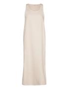 Rebekka Tank Dress G Gots Maxikjole Festkjole Beige Basic Apparel