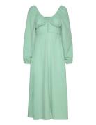 Maja Dress Maxikjole Festkjole Green Gina Tricot