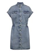 Rider Shirtdress Kort Kjole Blue Lee Jeans