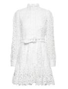 Slfsilja Ls Embroidery Short Dress Solid Kort Kjole White Selected Fem...