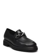 Loafer Loafers Flade Sko Black Gabor