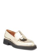 Shoes Loafers Flade Sko Gold Billi Bi