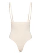 Smls Hw String Lingerie Shapewear Bottoms Cream Hunkemöller