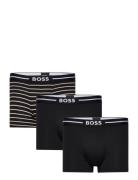 Trunk 3P Bold Design Boxershorts Black BOSS