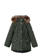 Nkfmarlin Parka Jacket Pb Fo Parka Jakke Khaki Green Name It