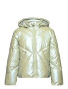 Kogjodie Metallic Hood Puffer Cp Otw Foret Jakke Green Kids Only