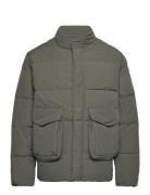 Down Jacket Foret Jakke Khaki Green Garment Project