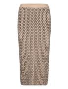 Vmgoldneedle Art 7/8 Pencil Skirt Pencilnederdel Nederdel Beige Vero M...