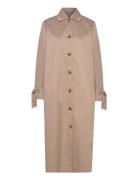 Utah Hannah Trench Coat Trenchcoat Frakke Beige Bzr