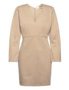 Inessa Dress Kort Kjole Beige Notes Du Nord