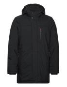 Hooded Parka Jacket Parka Jakke Black Lindbergh