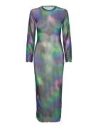 Enraven Ls Dress Aop 7042 Maxikjole Festkjole Multi/patterned Envii